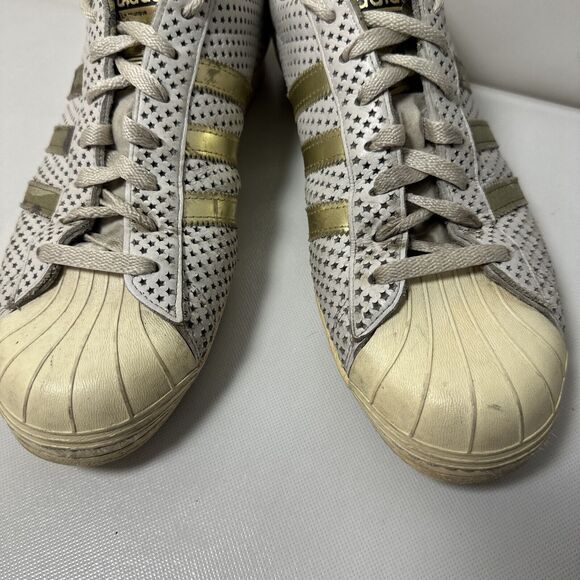 Adidas Superstar Sneaker Mens 12 Quickstrike 80s Style Shell Toe Camo Gold - Picture 3 of 16